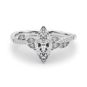 Johanna Lab-Created Diamond 6 Prong Side Stone Engagement Ring