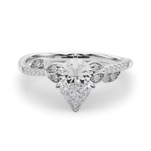 Johanna Lab-Created Diamond 6 Prong Side Stone Engagement Ring