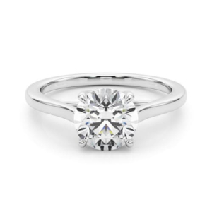 Marli Lab-Created Diamond 4 Prong Classic Solitaire Engagement Ring