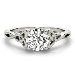 Maelee Lab-Created Diamond 4 Prong Classic Solitaire Engagement Ring