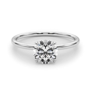 Mirabelle Lab-Created Diamond Round cut 4 Prong  Classic Solitaire Engagement Ring
