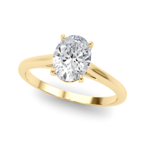 Nacelle Lab-Created Diamond Rose Gold 4 Prong Classic Solitaire Engagement Ring