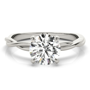 Mayzie Lab-Created Diamond 4 Prong Classic Solitaire Engagement Ring