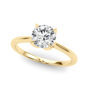 Mckenna Lab-Created Diamond Yellow Gold 4 Prong Classic Solitaire Engagement Ring