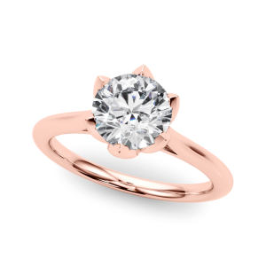 Sophie Natural Rose Gold Diamond Solitaire Ring