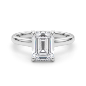 Victorina Lab-Created Diamond 4 Prong Halo Engagement Ring