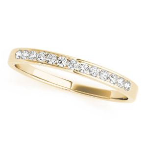 Eloah Lab-Created Yellow Gold Channel-Set Eternity Diamond Ring