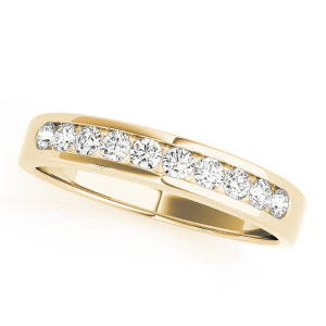 Emmett Lab-Created Yellow Gold Channel-Set Eternity Diamond Ring