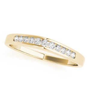Riddhi Lab-Created Yellow Gold Channel-Set Eternity Diamond Ring