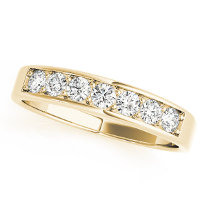 Sofi Lab-Created Yellow Gold Channel-Set Eternity Diamond Ring