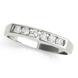 Jurni 0.20 Carat Lab-Created Round cut Channel-Set Eternity Diamond Ring
