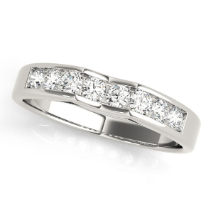 Lujain 0.37 Carat Lab-Created Round cut Channel-Set Eternity Diamond Ring