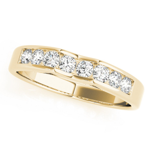 Lujain Lab-Created Yellow Gold Channel-Set Eternity Diamond Ring