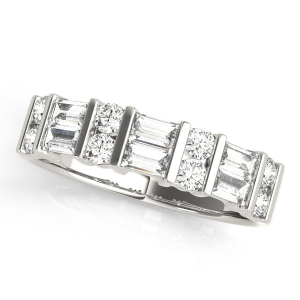 Marsali Lab-Created Bar-Set  Diamond Ring