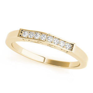 Lianny Lab-Created Yellow Gold Channel-Set Eternity Diamond Ring