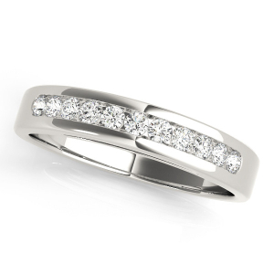Retal 0.20 Carat Lab-Created Round cut Channel-Set Eternity Diamond Ring