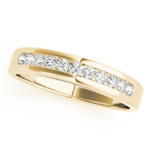 Retal Lab-Created Yellow Gold Channel-Set Eternity Diamond Ring