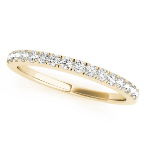 Renae Lab-Created Yellow Gold Prong Three Quarter Eternity Diamond Ring