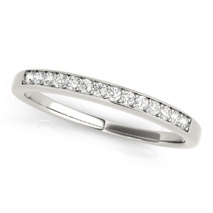Jamaria Lab-Created Silver Channel-Set Eternity Diamond Ring