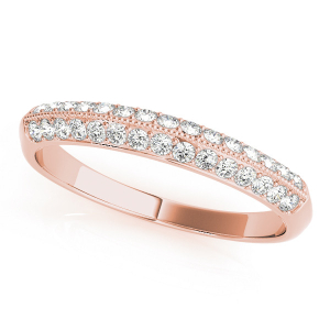 Koraline Lab-Created Rose Gold Pave-Set  Diamond Ring