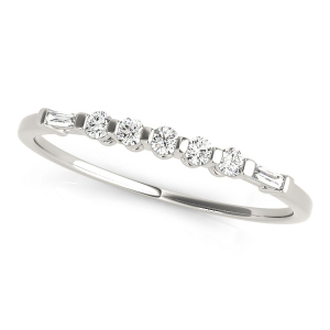 Miyani Lab-Created Bar And Prong Set  Diamond Ring