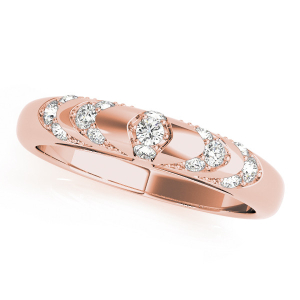 Lochlyn Lab-Created Rose Gold Pave-Set  Diamond Ring