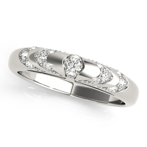 Lochlyn Lab-Created Round cut Pave-Set  Diamond Ring