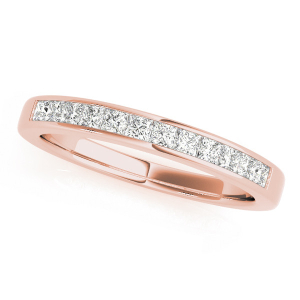 Rosabelle Lab-Created Rose Gold Channel-Set  Diamond Ring