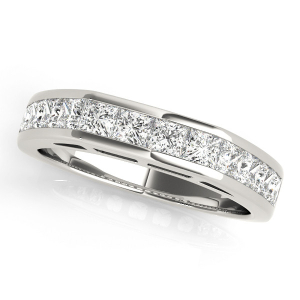Aisley Lab-Created Princess cut Bar-Set  Diamond Ring