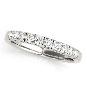 Vida 0.24 - 0.56 Carat Lab-Created Round cut Prong Half Eternity Diamond Ring