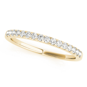 Amicia Lab-Created Yellow Gold Prong Three Quarter Eternity Diamond Ring