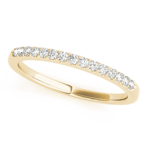 Lynleigh Lab-Created Yellow Gold Prong Three Quarter Eternity Diamond Ring