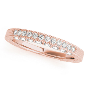 Angelia Lab-Created Rose Gold Pave-Set  Diamond Ring