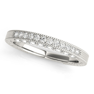 Angelia Lab-Created Round cut Pave-Set  Diamond Ring