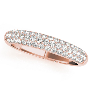 Jalisa Lab-Created Rose Gold Pave-Set  Diamond Ring