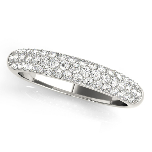 Jalisa Lab-Created Round cut Pave-Set  Diamond Ring