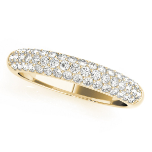 Jalisa Lab-Created Yellow Gold Pave-Set  Diamond Ring