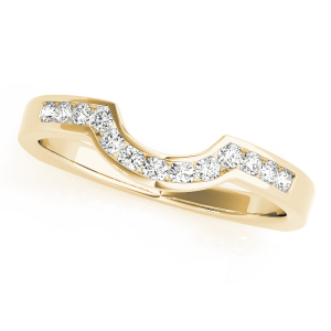 Shaelynn Lab-Created Yellow Gold Channel-Set  Diamond Ring