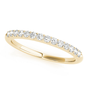 Triniti Lab-Created Yellow Gold Prong Three Quarter Eternity Diamond Ring