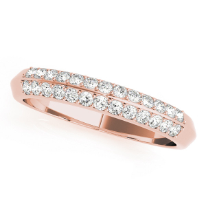 Kiannah Lab-Created Rose Gold Pave-Set  Diamond Ring