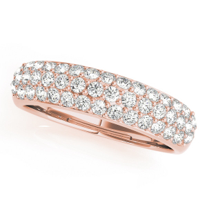 Gurnaaz Lab-Created Rose Gold Pave-Set  Diamond Ring