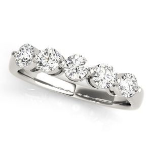Addelyn 0.25 - 1.50 Carat Lab-Created Round cut Prong 5 Stone Diamond Ring