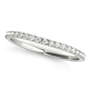 Aveya 0.10 Carat Lab-Created Round cut Prong Three Quarter Eternity Diamond Ring