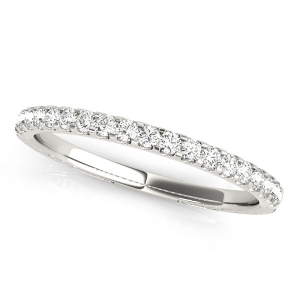 Quetzali 0.25 Carat Lab-Created Round cut Prong Three Quarter Eternity Diamond Ring