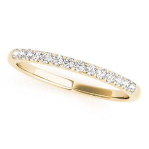 Avelyn Lab-Created Yellow Gold Prong Three Quarter Eternity Diamond Ring