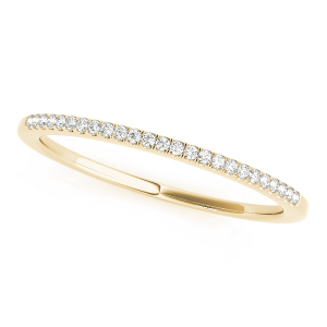 Swayzie Lab-Created Yellow Gold Prong Three Quarter Eternity Diamond Ring