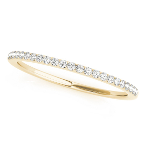 Rynleigh Lab-Created Yellow Gold Prong Three Quarter Eternity Diamond Ring
