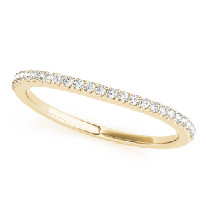 Kelce Lab-Created Yellow Gold Prong Three Quarter Eternity Diamond Ring