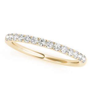 Khushi Lab-Created Yellow Gold Prong Three Quarter Eternity Diamond Ring