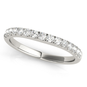 Aline 0.25 Carat Lab-Created Round cut Prong Three Quarter Eternity Diamond Ring